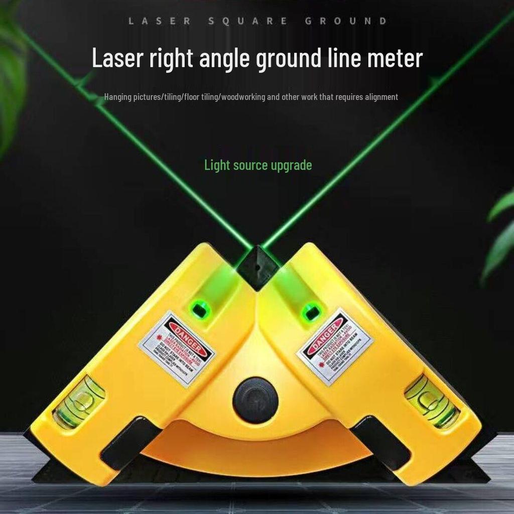 High Precision Infrared Multi-functional Laser Level 90° Right Angle Ruler