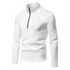 Men's Half Zipper Sweaters Pullover Man Sweatshir Spring Solid Color Turtleneck Swewatshirts