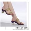 2025 Women's Fashion Spring Summer High Heel Sandals Sexy Comfortable Cute Hollow Rhinestone Leather Sandals