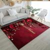 Rose Personalized Text Floor Mat Suitable for Foyer Study room Kitchen Entryway Anti-slip Rug Anime Office Decor