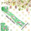 Happy Easter Printed Ribbons Easter Wrapping Ribbon For Gift Wrapping Crafts Easter Party Decor DIY Gift Box Wrapping Ribbon