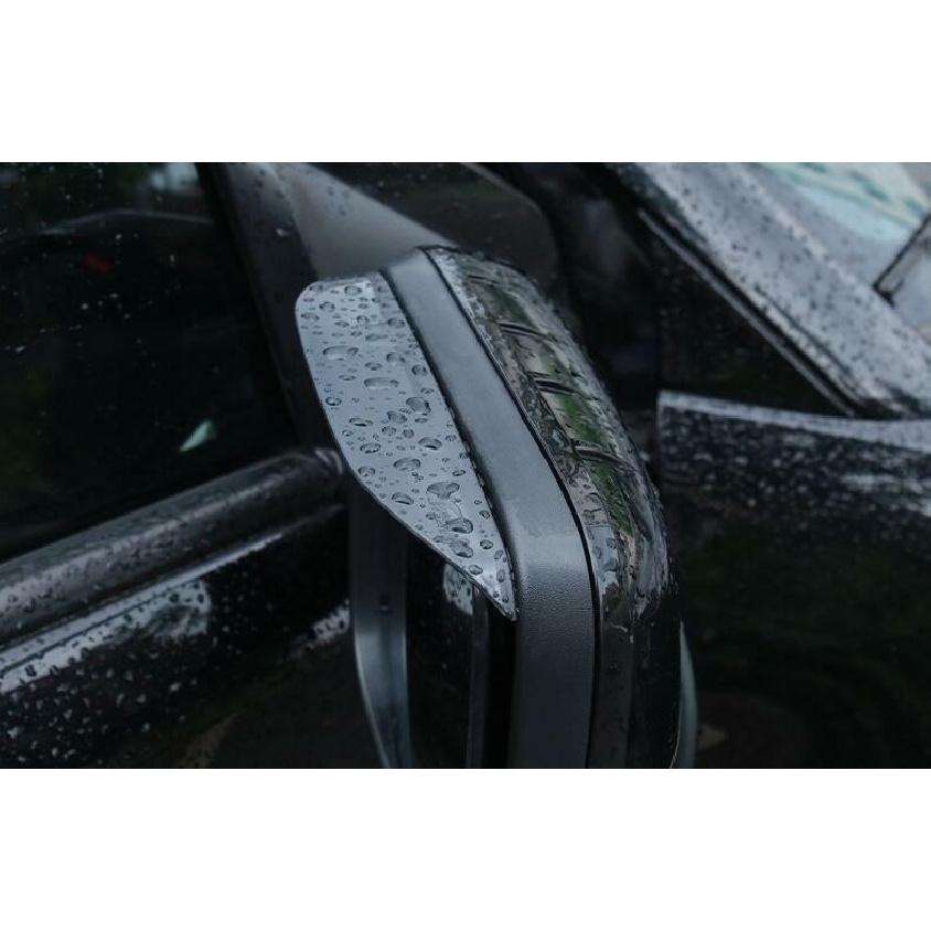 For Ford Explorer 2011-2019 Paint Black Rear View Mirror Rain Eyebrow Trim 2PCS