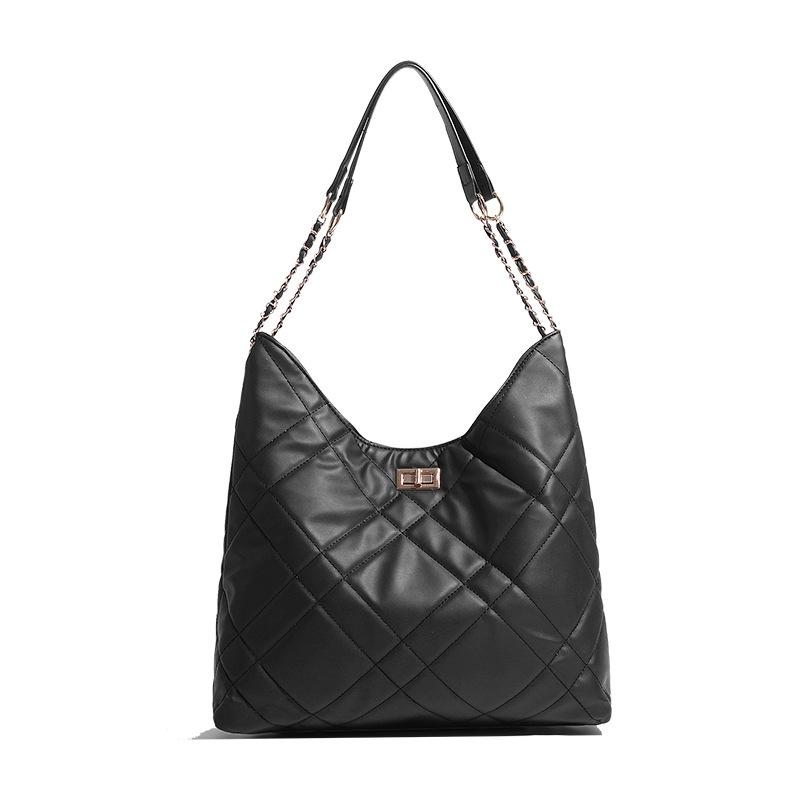 Xiaoxiang Rhombus New Temperament Commuter Shoulder Messenger Bag Large Capacity
