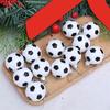 12 Stück Weihnachtsbaumkugeln Fußball Kugel Hängeornament Weihnachtsbaumschmuck für Winterurlaub Party Dekoration