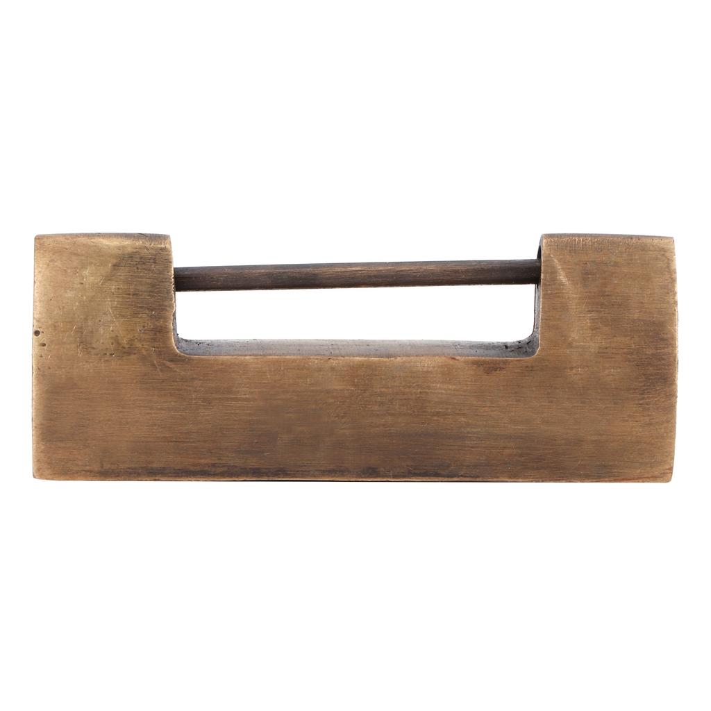 Antique Copper Lock Chinese Old Delicate Carved Padlock for Jewelry Box Wedding Gifts