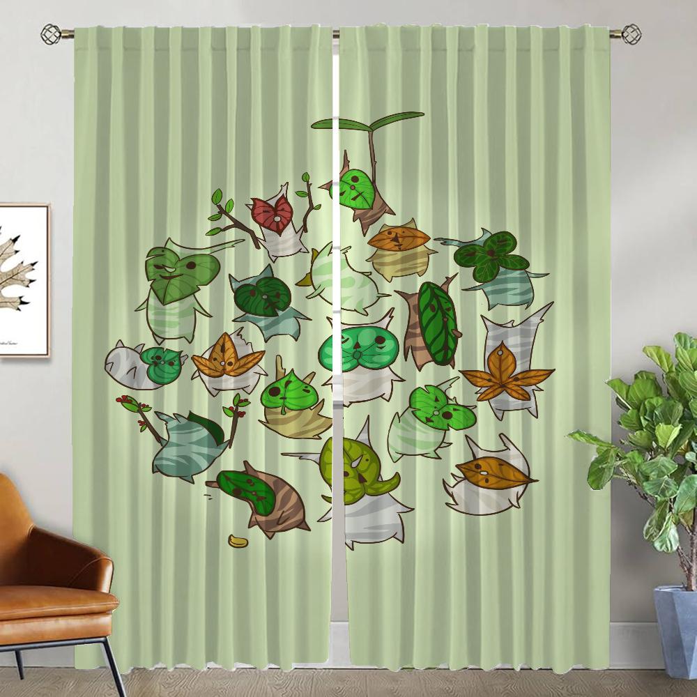 Z-zeldaes Blackout Curtain for Room 2 Panel Modern Living Room Curtains Halloween Decoration Shades Home Interior Curtains Child