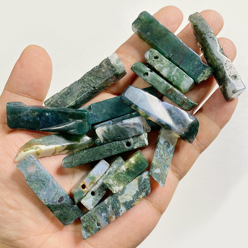 5pcs/lot Natural Gem Stone Beads Real Top Drilled Citrines Amethysts Labradorite Quartz Stick Beads For Jewelry Making Necklace