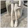 Medias Japonesas JK Blanco Lechoso Tejido Trenzado Blanco Medias Leggings de Algodón Gruesos Cálidos de Invierno para Mujer