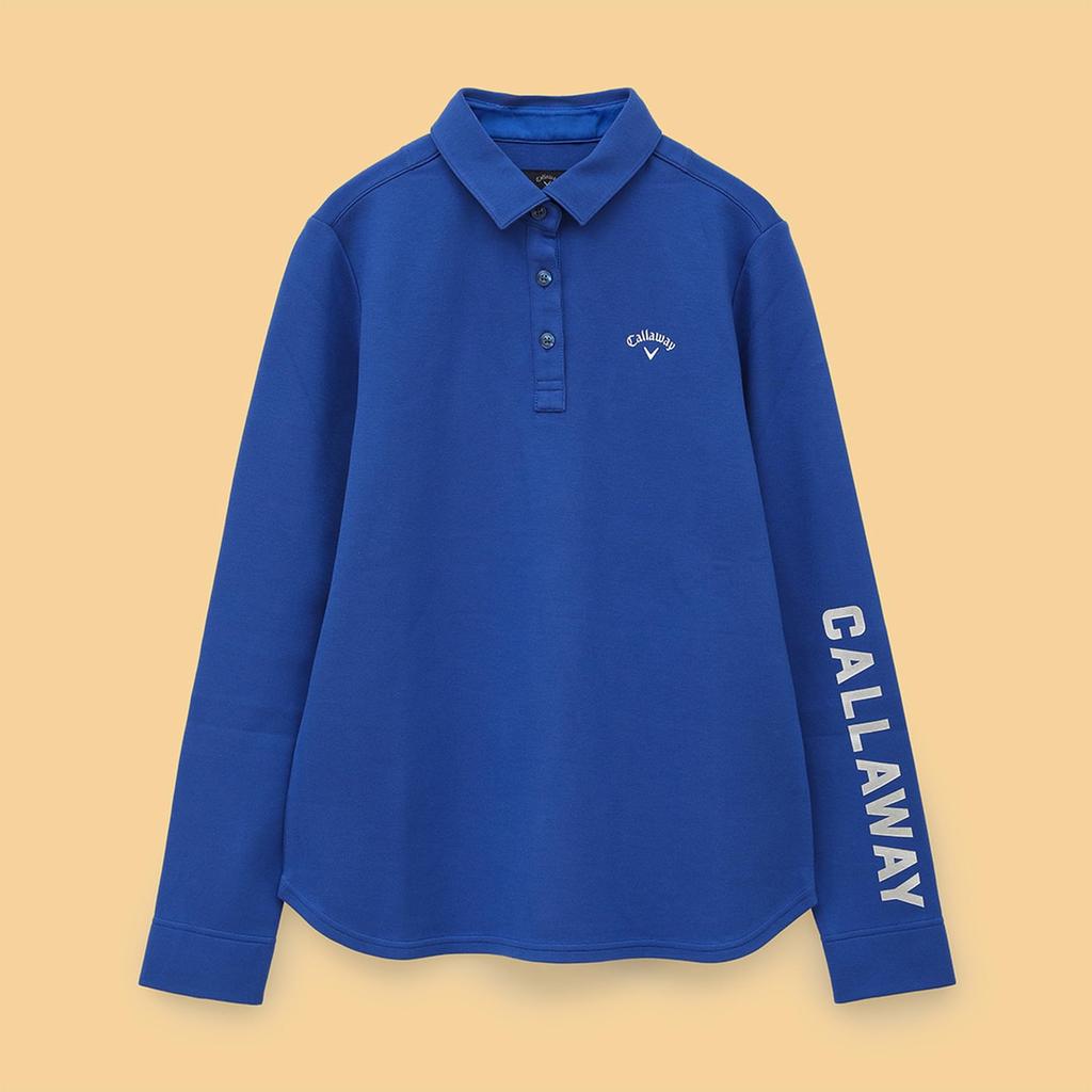 Callaway Long Sleeve Polo Shirt and Golf C24233203 M Women's (Moisture-Wicking Heat-Generating) / / 1111_Blue