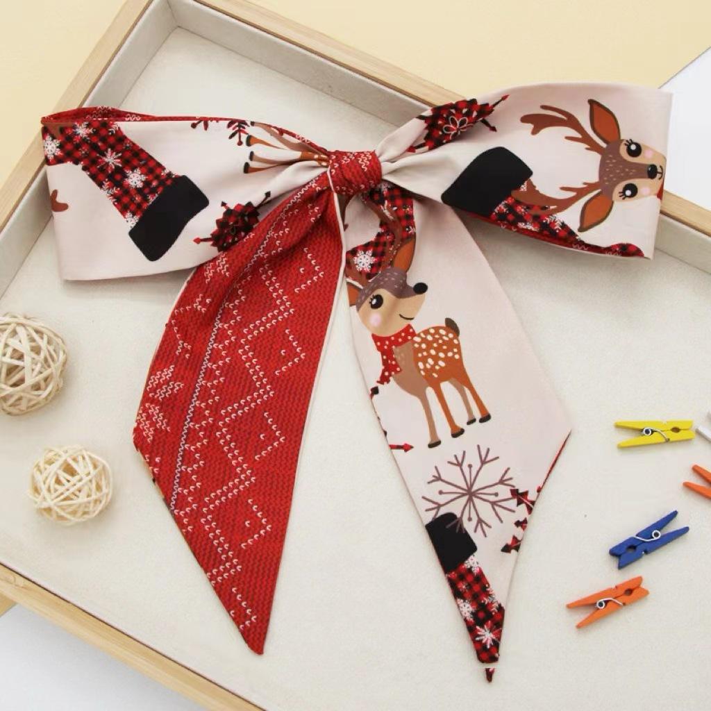 Women Casual Christmas Hair Band Headwear Scarves