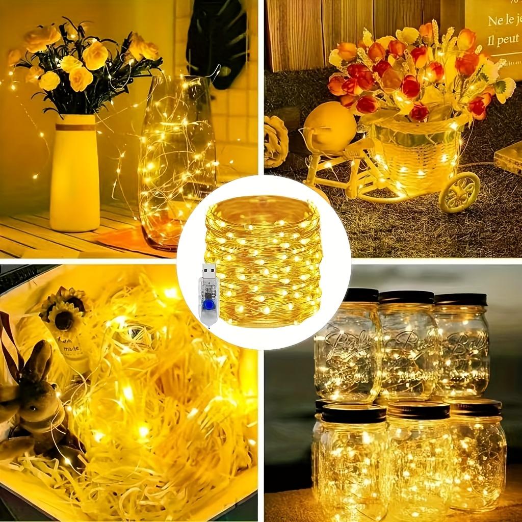 USB Powered Copper String Lights, Fairy Lights, and Starlight Lights Are Suitable for Decorating Parties, Weddings Festivals,Halloween,Christmas