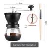 Manual Coffee Bean Grinder: Hand-Crank, Double Bearing, Ceramic Grinding Core