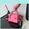 Trendy Mini Handbag For Women Small Square Bag In Solid Colors Pu Material
