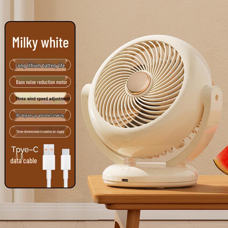 ZISIZ Portable Oscillating Mini Desk Fan