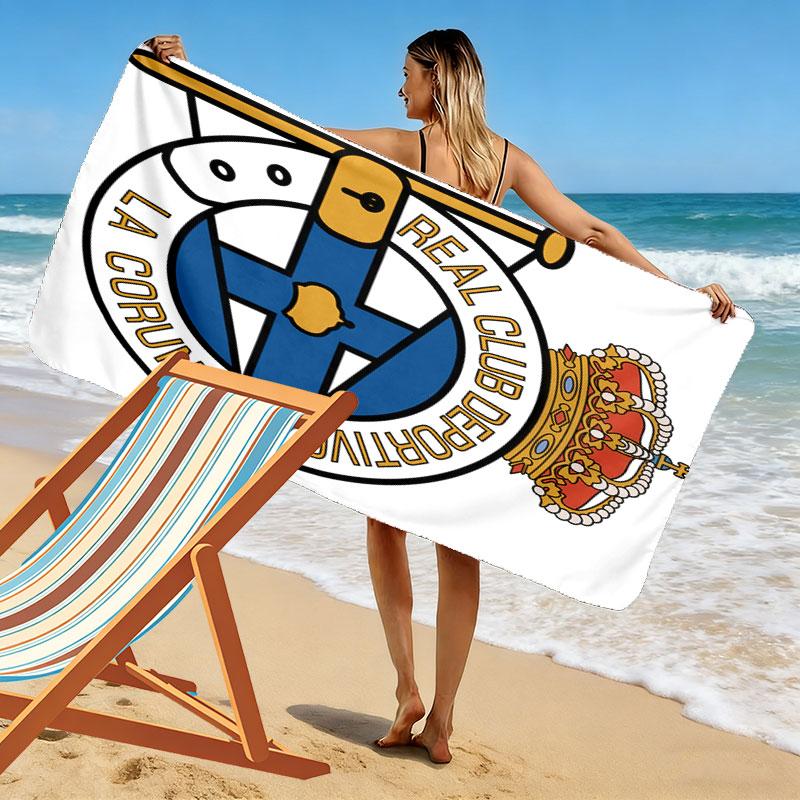 Deportivo Poster Beach Towel, Large Soft Quick Dry Towel for Beach Camping Swimming