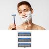 3pcs Razors Blades Retro Rotating 3 Layered Razors Blades Refills Men Razor Blades