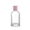 Compact Transparent Glass Perfume Spray Bottle - Travel-Friendly Snap-On Decanter