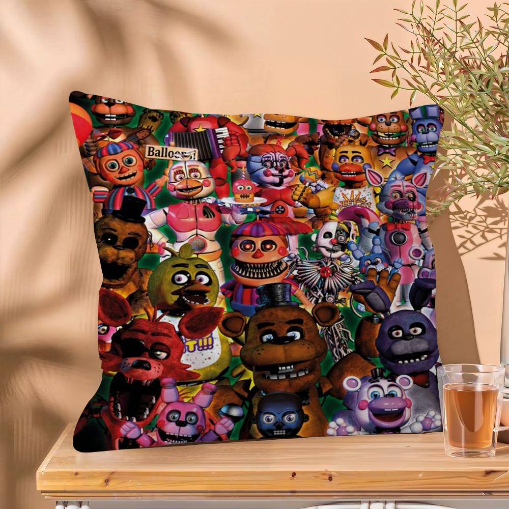 

Fnaf FivenightsAtFreddys Игровой Чехол На Подушку Автомобильная Подушка-Плед Для Дивана Автомобиля Рождественский Подарок 30x30 cm