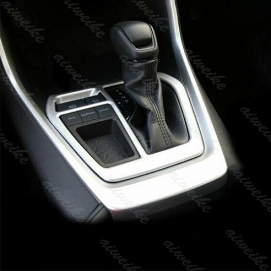 ABS Chrome Console Gear Shift Frame Cover Trim 1Pc Fit For Toyota RAV4 2019-2023