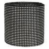 9m 24 Rows Electroplating Plastic Artificial Rhinestone Ribbon Mesh Wedding Clothing