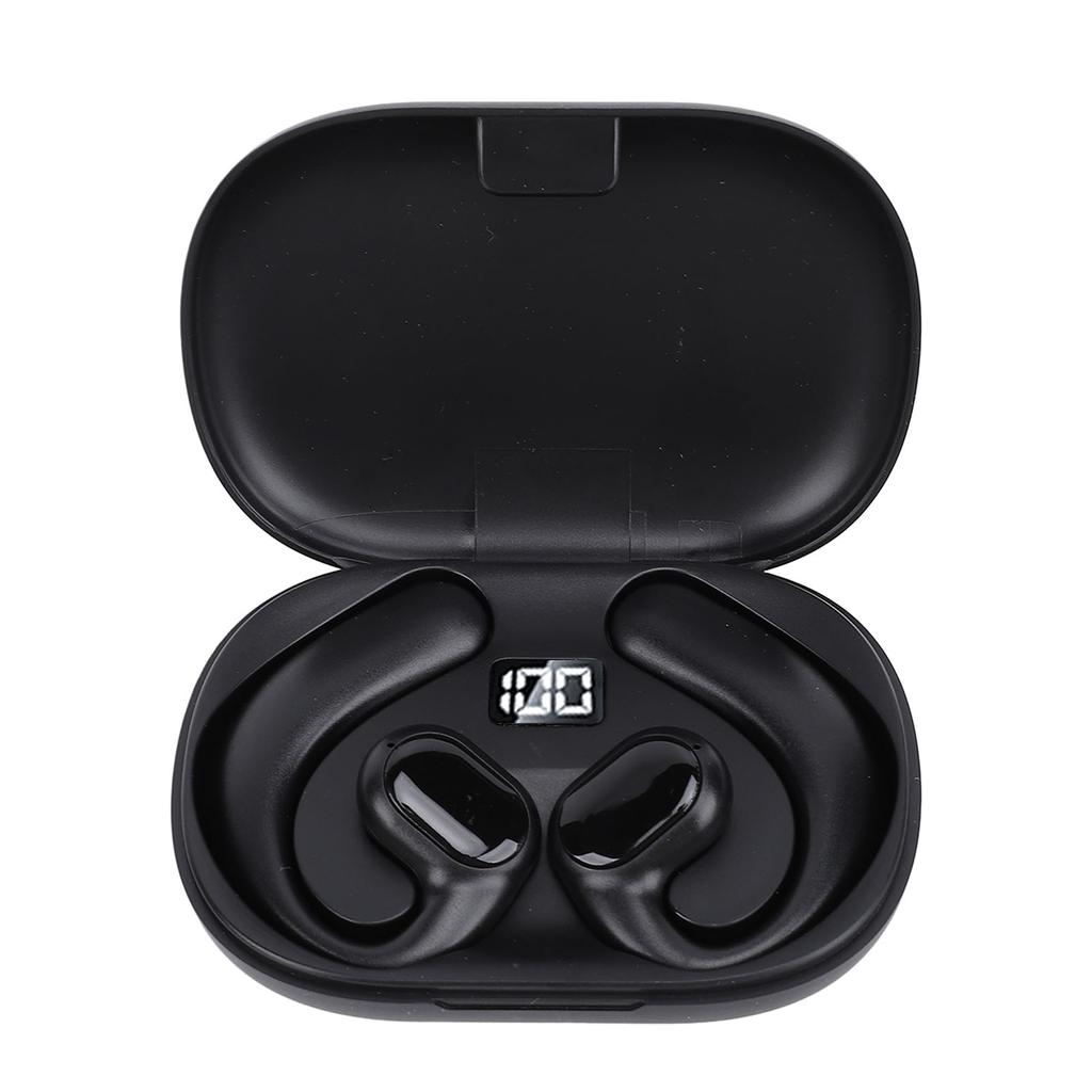 Wireless Earphones Headsets BT IPX7 Water Proof Bone Conduction Heavy Bass Headphones Earbuds for Phone Tablet Black