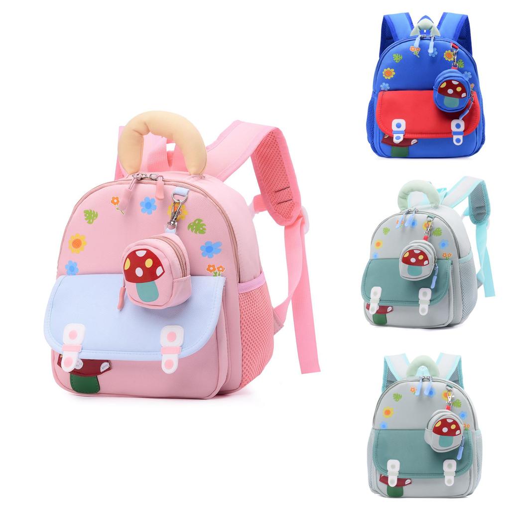 Lightweight Anime Pattern Kids Backpack With Comfort Padded Straps For Preschool And Daycare