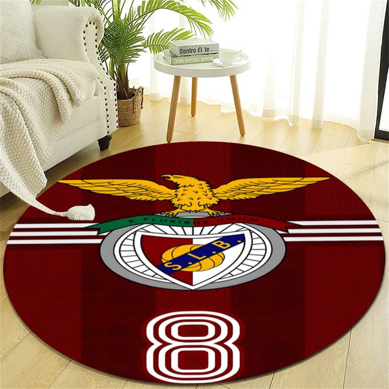 Personalized B-Benfica Round Chair Office Rug - Perfect for Mat, Office Chair & More - Ideal Gift for Birthdays and Holidays
