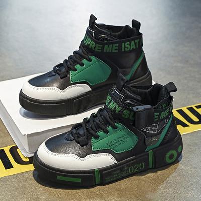 Klassenkameraden 22 Neue Herbst Kinder Sneaker Schüler High Top Mittlere und Ältere Kinder Frühling und Herbst Schwarze Board Schuhe
