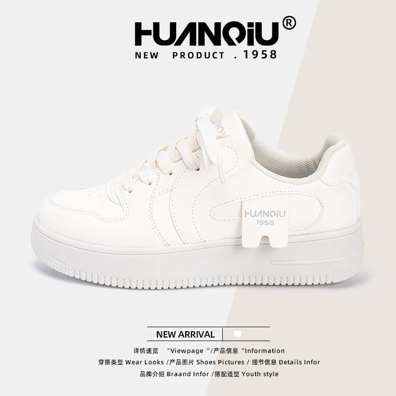 

Global explosion round head versatile little white shoes women s ZHQ1238 summer new student women s shoes platform casual board shoes 35