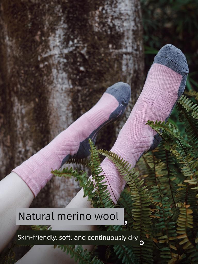 Kaltes Element Merino Wolle Sportsocken Outdoor Sportsocken Unisex Wandern Radfahren Laufen