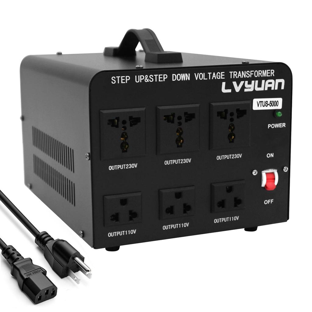 LvYuan 1000W Step-Up & Step-Down Voltage Converter, 220V to 110V & 110V to 220V