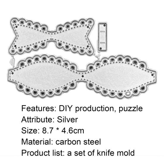 1 Set Cutting Dies Bowknot Design Reusable Carbon Steel DIY Card Decoration Stencil Mold for Album