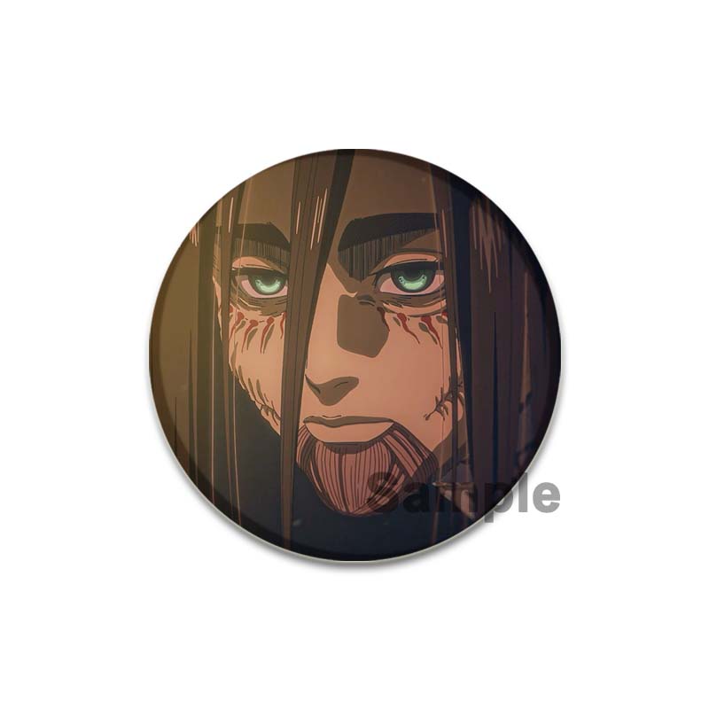 32/44/58mm Eren Yeager Ikony Pin Ručně vyráběná Brož Na Oblečení Kreslený Cosplay Odznak Batoh Dekorace Šperky Dárek