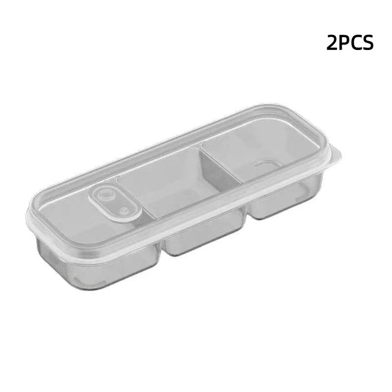 Pojemnik do przechowywania w lodówce Pojemnik na zapakowany posiłek Pojemnik na żywność z tworzywa sztucznego spożywczego Hermetyczny Żywność Mrożone mięso 2/3-komorowy Przechowywanie w chłodzie