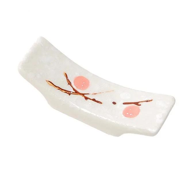 1/4/10Pc Japanese Plum Blossom Ceramic Chopstick Holder Creative Kitchen Supplies Household Chopstick Holder Care Gadget