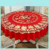 Pvc Round Square Tablecloth With Geometric Pattern For Home Dining And Holiday Decor