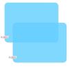 Hydrophilic Film Car Mirror Side Glass 2 Pack Side Film Car Mirror Side Window Waterproof Anti-Fog Anti-Glare Mirror Universal