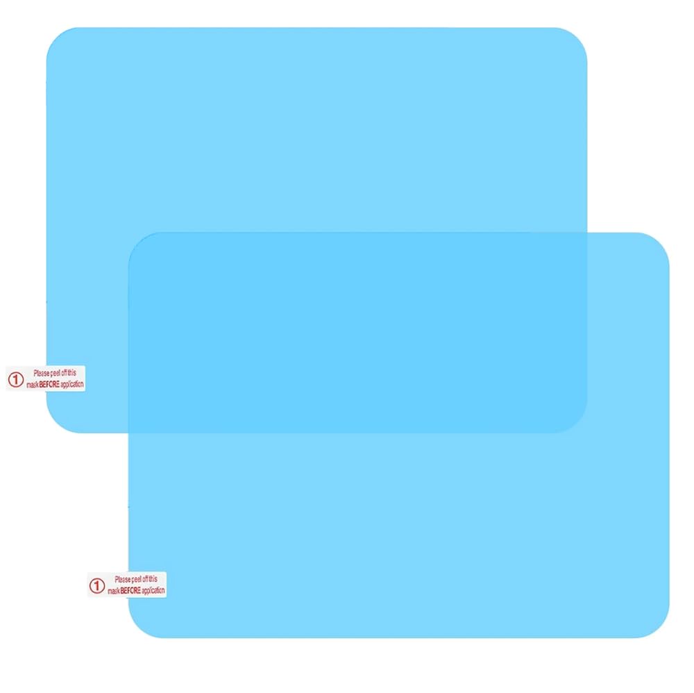 Hydrophilic Film Car Mirror Side Glass 2 Pack Side Film Car Mirror Side Window Waterproof Anti-Fog Anti-Glare Mirror Universal