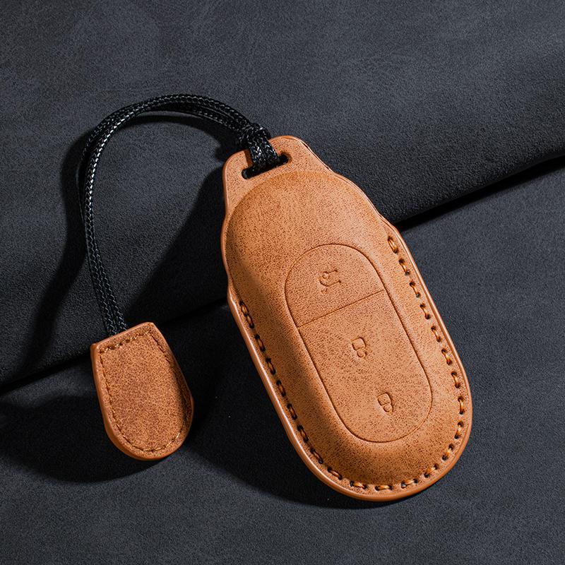 Fit For Leapmotor T03 B10 C10 C01 C11 C16 Car Key Card Holder Smart Card Case Suede Protective Shell