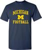 NCAA Arch Logo Football, Team Color T Shirt, College, University