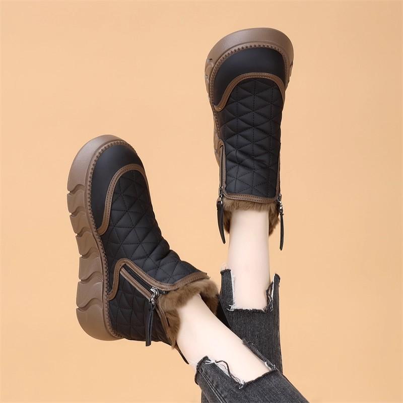Women's lightweight comfortable cold warm padded snow boots non-slip wear-resistant outdoor leisure sports cotton boots