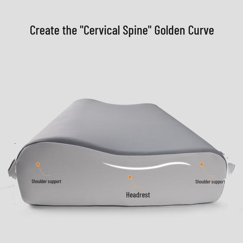 OLOMM Ice Silk Memory Foam Wave Pillow