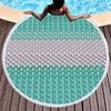 Mermaid Scales Round Beach Towel Circle Beach Blanket Soft Polyester Pool Towels Absorbent Quick Dry Sand Free Picnic Yoga Mat