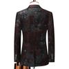 Men's Printed Suit Jacket Spring Middle-aged and Young Men's Suit Top Casual Single West