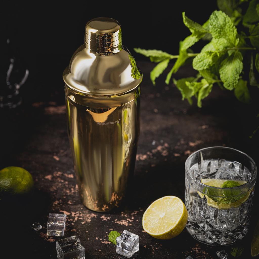 Shaker barmański do drinków koktajli 750ml złoty KLAUSBERG KB-7649