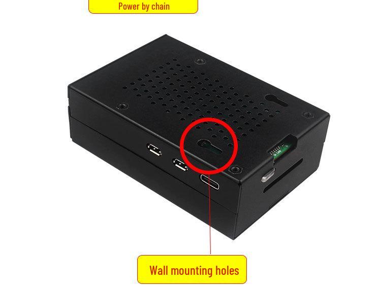 Custodia in Metallo per Raspberry Pi 5 con Ventola PWM e Dissipatore in Alluminio
