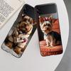 Yorkshire Terrier Dog Phone Case For Samsung Z Flip 7 6 5G Galaxy Z Flip 5 4 3 Black Hard Cell Cover Luxury PC Shell Coque