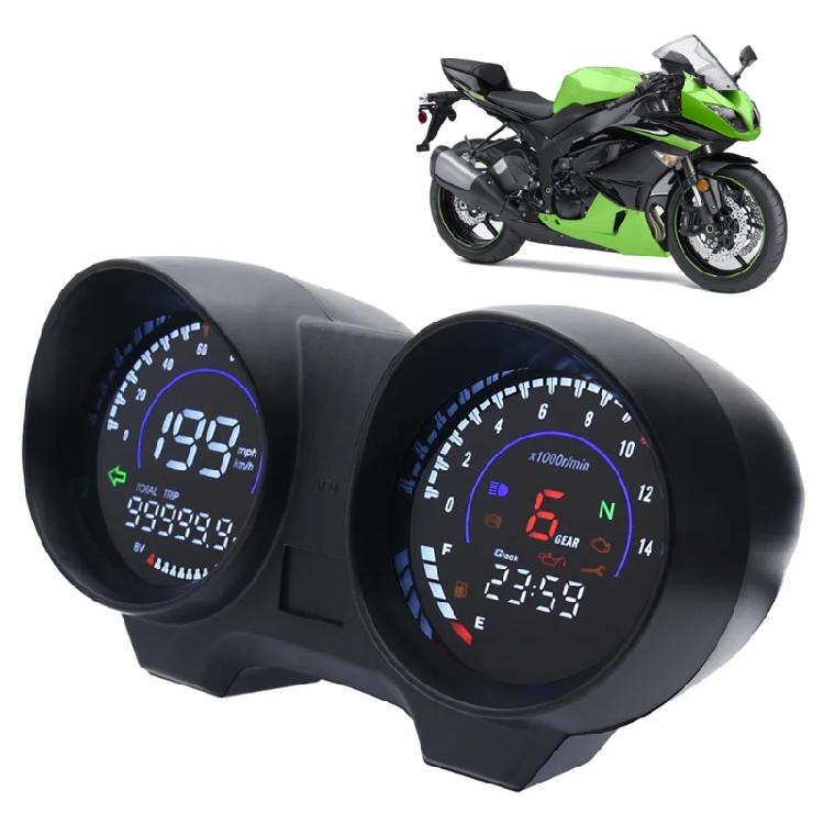 Digital LCD Odometer Dashboard Speedometer Motorbike Instrument Fuel Level Meter