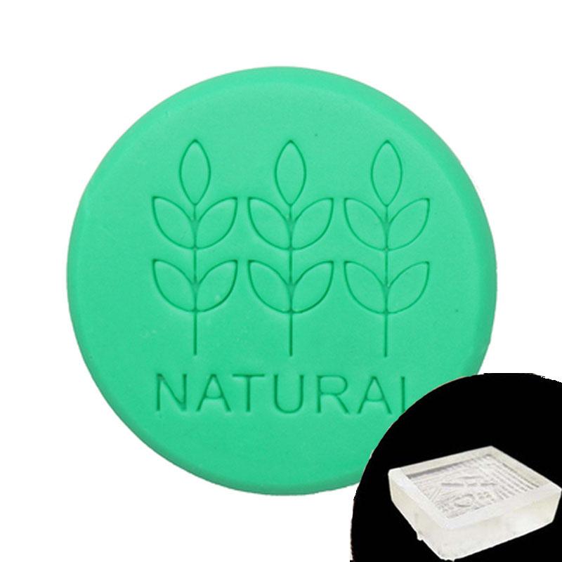 

Штамп для мыла с натуральным узором «Листья и растения», штамп для мыла из смолы, натуральная ручная печать, 4 см акрил, мини, сделай сам