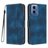 For Motorola Moto G45 5G/Motorola Moto G34 5G Leather Case Wallet Stand Smile Imprinted Phone Cover with Strap